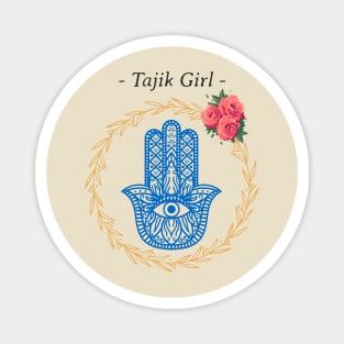 Tajik Girl Tajikistan hamsa Magnet